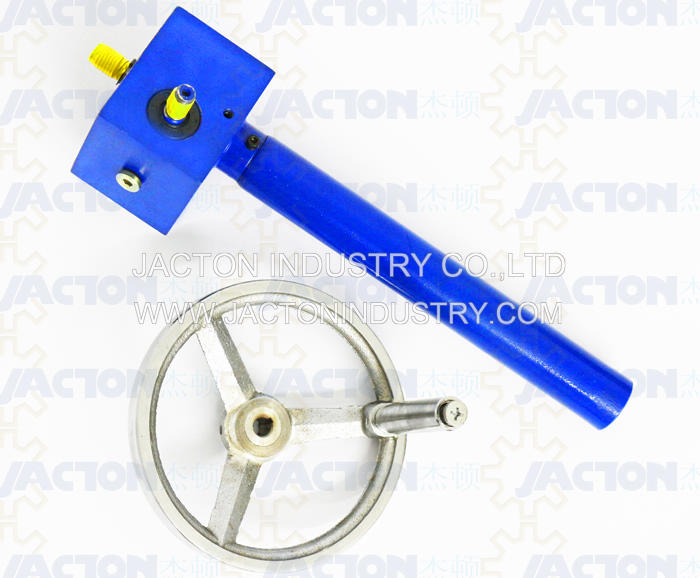 100 kN manual jackscrews 300mm length manually screw jacks 9 1 ratio