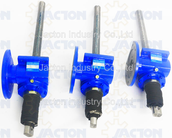 Keyed screw jack with motor flange and bellow boots Jacton Industry