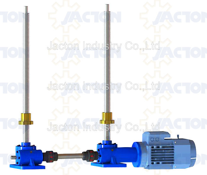 Nuts rotating screw jacks lifting work platform Jacton Industry Nuts rotating screw jacks