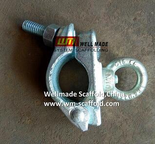 scaffolding jordan clamp safety device with anchor eye bolt for construction scaffolder security and fal protection
