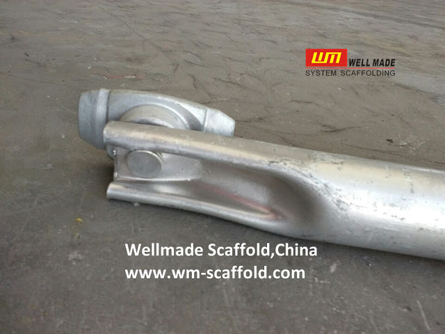 cuplock scaffolding braces with swivel blades for construction and formwork from wellmade scaffold China sales at wm-scaffold.com 